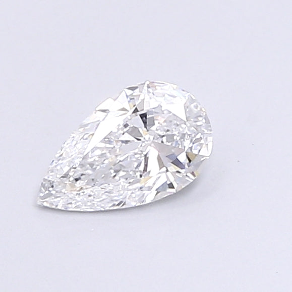 0.65 Carat Pear Shaped, Very Good Cut, D Color, VS1 Clarity, IGI Certified Lab Grown Diamond