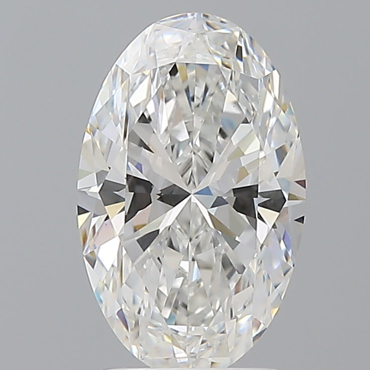 2.05 Carat Oval Shaped, Ideal Cut, E Color, VVS2 Clarity, IGI Certified Lab Grown Diamond