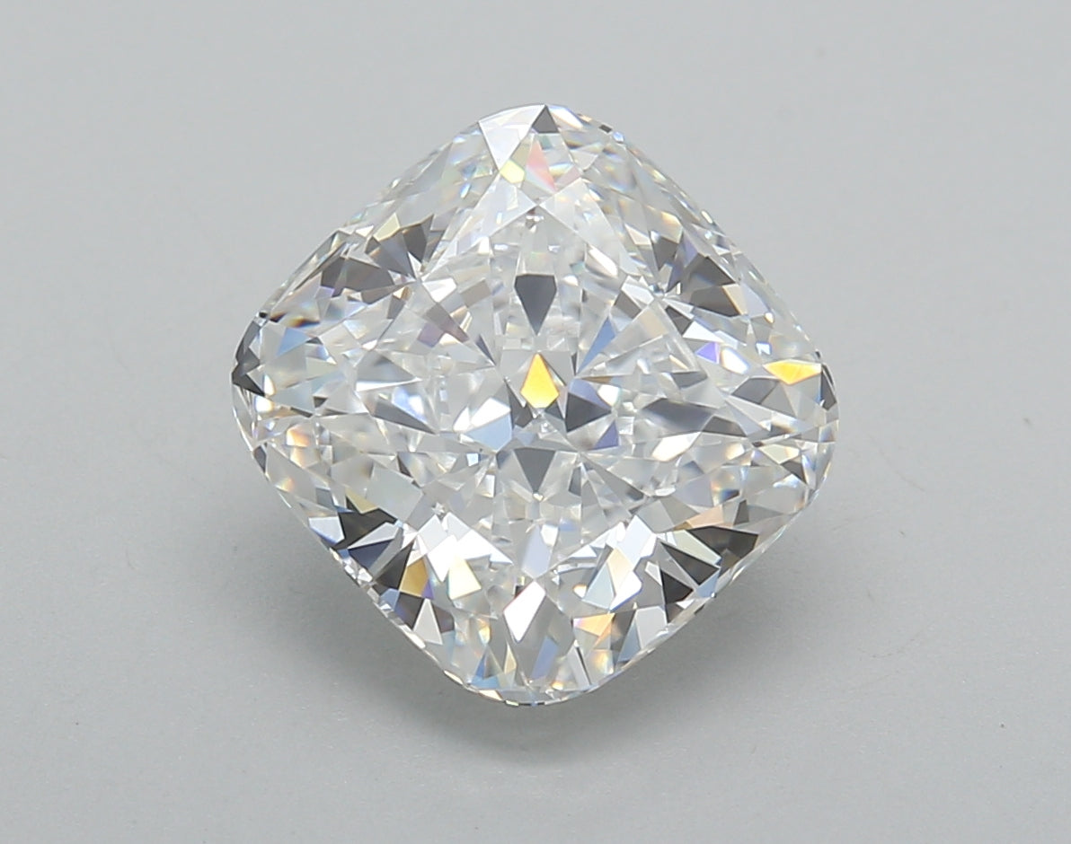 4.02 Carat Cushion Shaped, Excellent Cut, E Color, VVS2 Clarity, IGI Certified Lab Grown Diamond