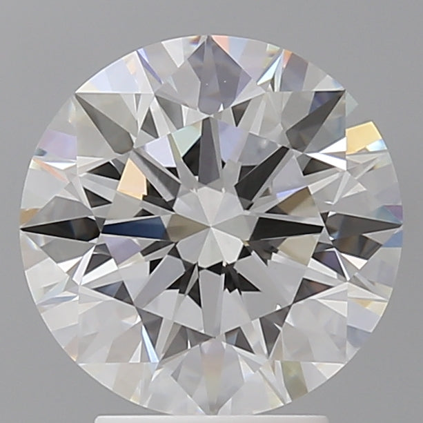 3.58 Carat Round Shaped, Ideal Cut, F Color, VVS2 Clarity, IGI Certified Lab Grown Diamond