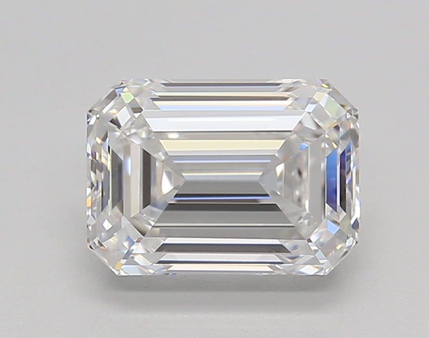 2.01 Carat Emerald Shaped, Ideal Cut, D Color, VS1 Clarity, GIA Certified Lab Grown Diamond