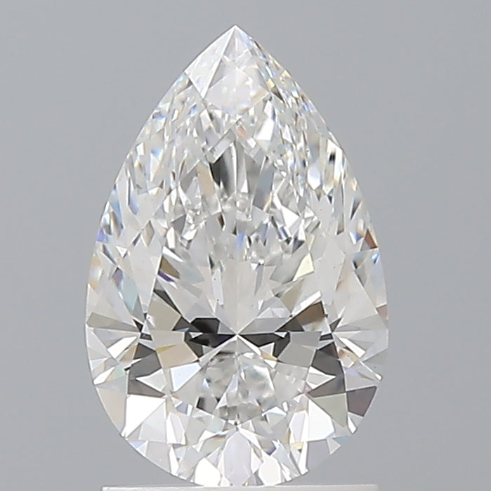 1.57 Carat Pear Shaped, Ideal Cut, E Color, VVS2 Clarity, IGI Certified Lab Grown Diamond