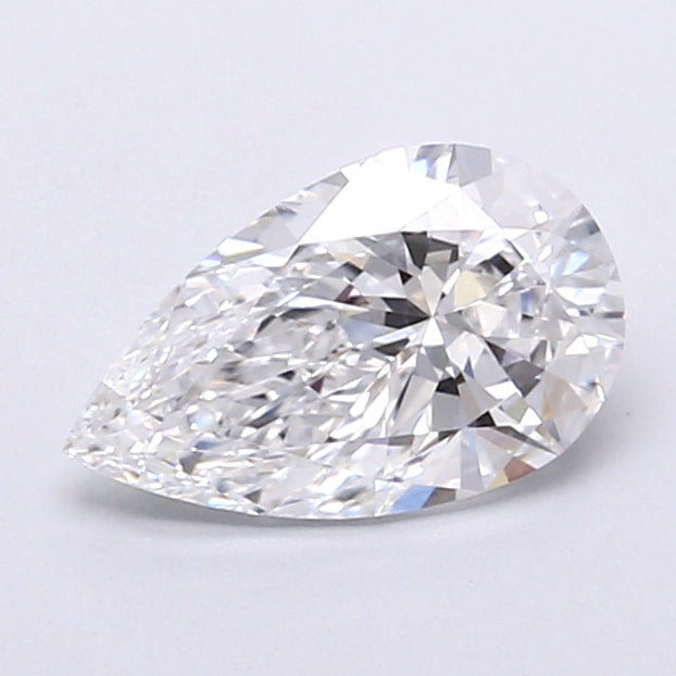 1.40 Carat Pear Shaped, Very Good Cut, D Color, VVS2 Clarity, IGI Certified Lab Grown Diamond