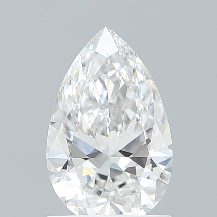 1.08 Carat Pear Shaped, Ideal Cut, D Color, VVS2 Clarity, IGI Certified Lab Grown Diamond