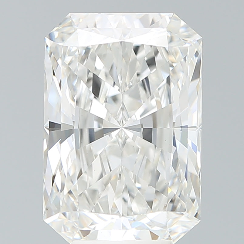 6.40 Carat Radiant Shaped, Ideal Cut, F Color, VS1 Clarity, IGI Certified Lab Grown Diamond