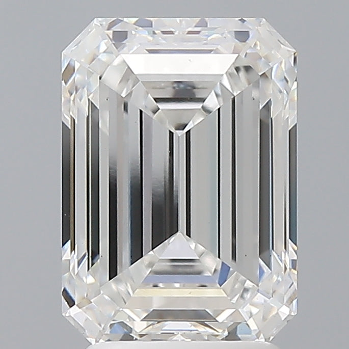 3.09 Carat Emerald Shaped, Ideal Cut, D Color, VS1 Clarity, IGI Certified Lab Grown Diamond