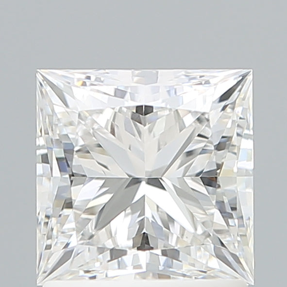 1.60 Carat Princess Shaped, Ideal Cut, E Color, VVS2 Clarity, IGI Certified Lab Grown Diamond