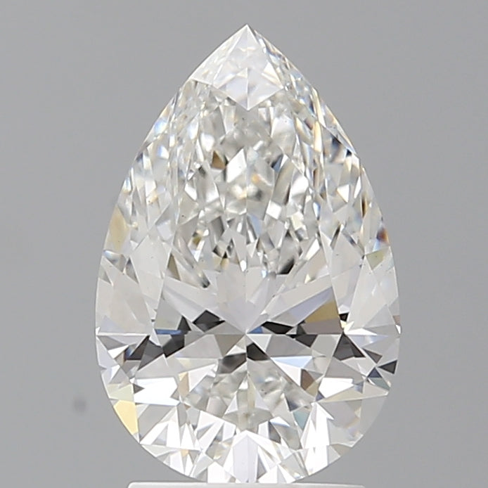 2.52 Carat Pear Shaped, Ideal Cut, E Color, VS1 Clarity, IGI Certified Lab Grown Diamond