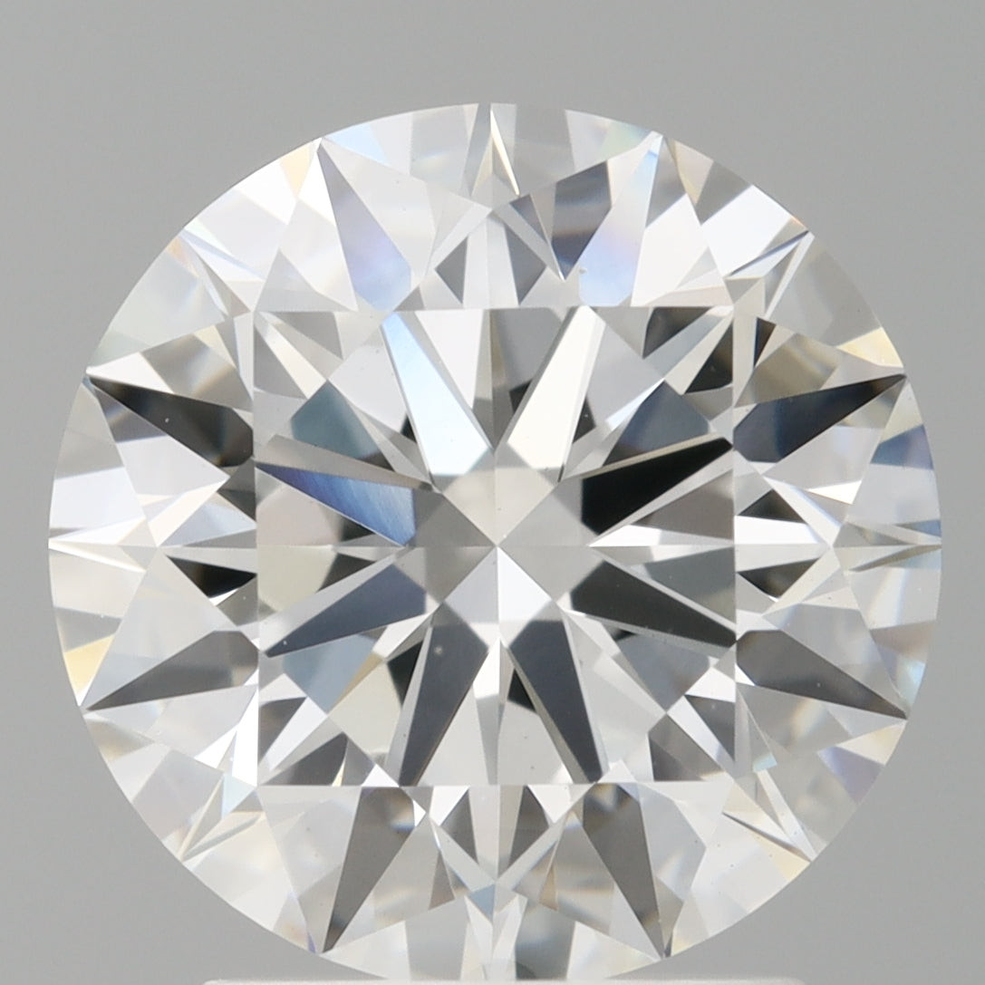 2.52 Carat Round Shaped, Ideal Cut, F Color, VVS2 Clarity, IGI Certified Lab Grown Diamond