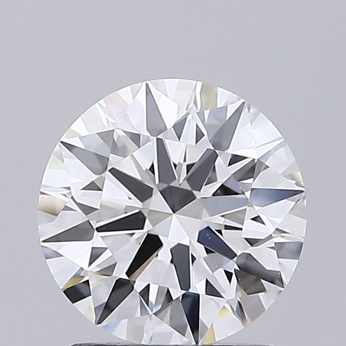 1.54 Carat Round Shaped, Ideal Cut, D Color, VS1 Clarity, IGI Certified Lab Grown Diamond