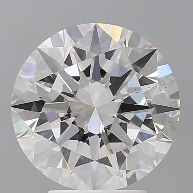 4.00 Carat Round Shaped, Excellent Cut, F Color, VS1 Clarity, IGI Certified Lab Grown Diamond