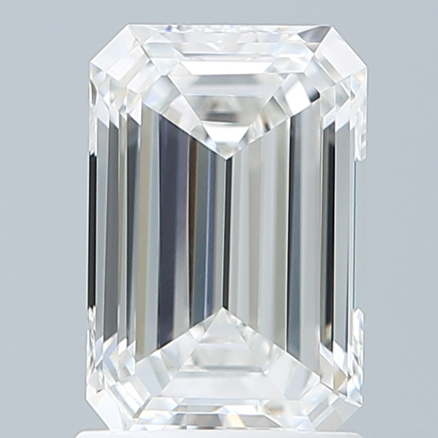 1.59 Carat Emerald Shaped, Ideal Cut, E Color, VVS1 Clarity, IGI Certified Lab Grown Diamond