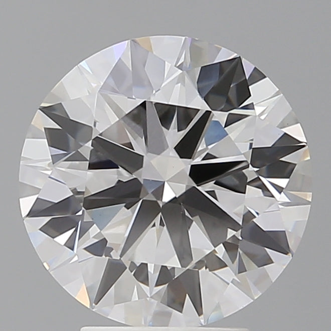 4.05 Carat Round Shaped, Ideal Cut, E Color, VVS2 Clarity, IGI Certified Lab Grown Diamond