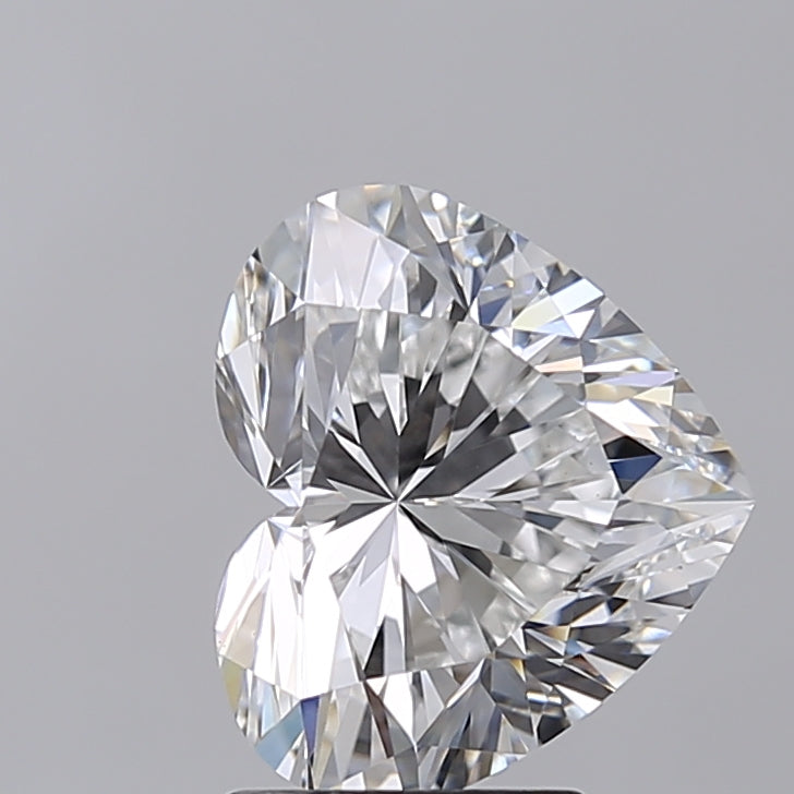 3.01 Carat Heart Shaped, Ideal Cut, F Color, VVS2 Clarity, IGI Certified Lab Grown Diamond