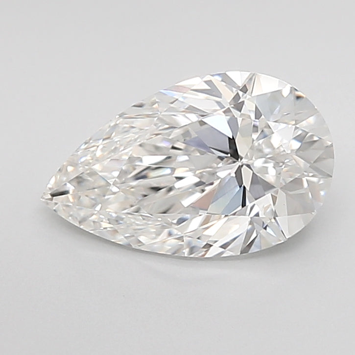 1.51 Carat Pear Shaped, Excellent Cut, E Color, VVS2 Clarity, IGI Certified Lab Grown Diamond