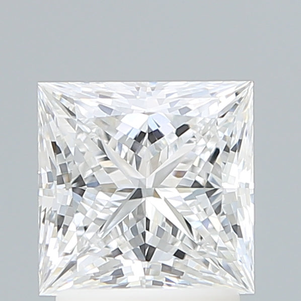 2.03 Carat Princess Shaped, Ideal Cut, E Color, VVS2 Clarity, IGI Certified Lab Grown Diamond