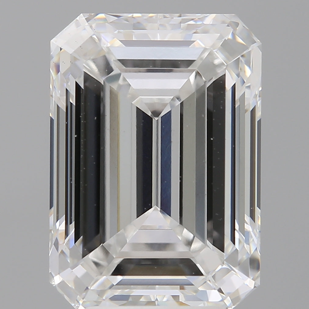 5.02 Carat Emerald Shaped, Ideal Cut, E Color, VS1 Clarity, IGI Certified Lab Grown Diamond