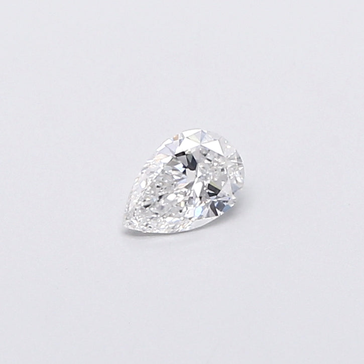 0.35 Carat Pear Shaped, Very Good Cut, D Color, VVS2 Clarity, IGI Certified Lab Grown Diamond