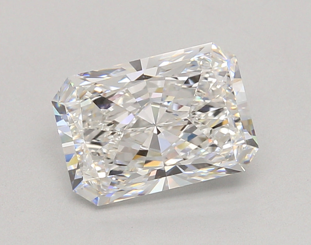 3.05 Carat Radiant Shaped, Ideal Cut, E Color, VVS2 Clarity, IGI Certified Lab Grown Diamond