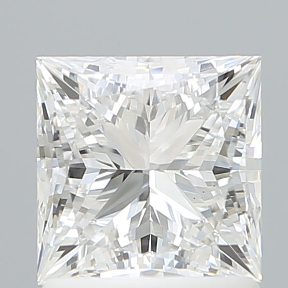 1.53 Carat Princess Shaped, Ideal Cut, D Color, VS1 Clarity, IGI Certified Lab Grown Diamond