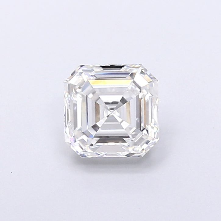 1.36 Carat Asscher Shaped, Very Good Cut, E Color, VS1 Clarity, IGI Certified Lab Grown Diamond