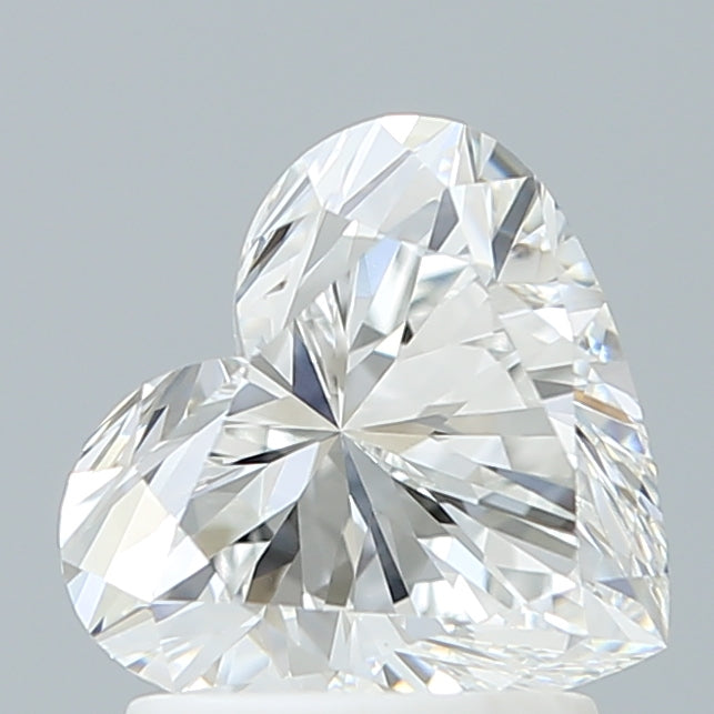 1.66 Carat Heart Shaped, Excellent Cut, E Color, VVS1 Clarity, IGI Certified Lab Grown Diamond