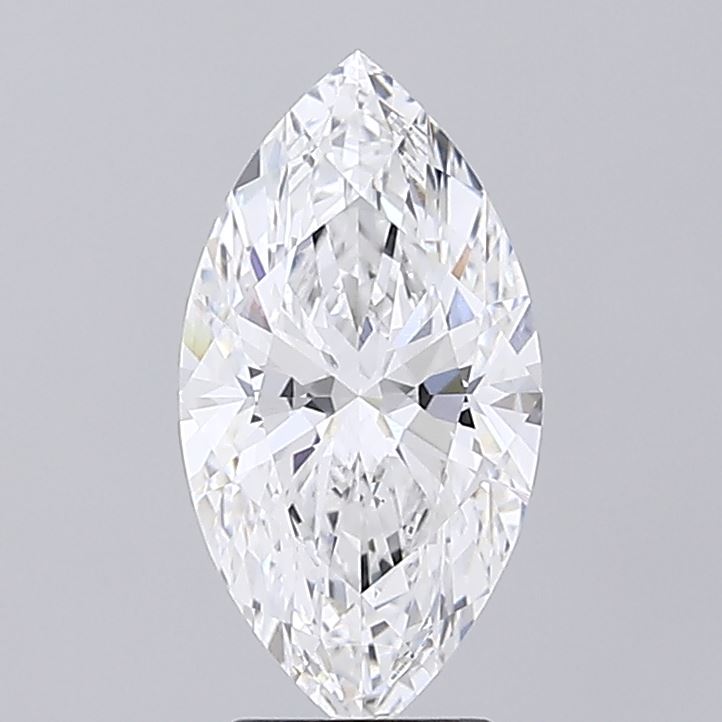 3.02 Carat Marquise Shaped, Ideal Cut, D Color, VS1 Clarity, IGI Certified Lab Grown Diamond