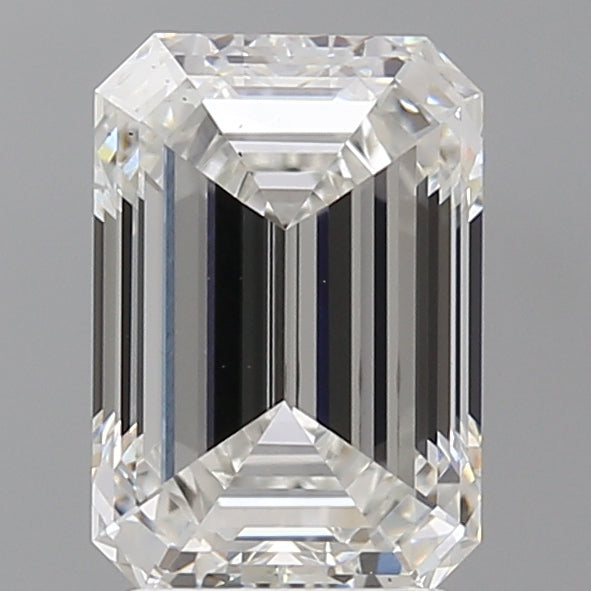 3.08 Carat Emerald Shaped, Ideal Cut, E Color, VS2 Clarity, IGI Certified Lab Grown Diamond