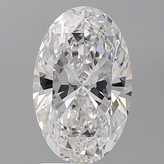 2.10 Carat Oval Shaped, Ideal Cut, D Color, VS1 Clarity, IGI Certified Lab Grown Diamond