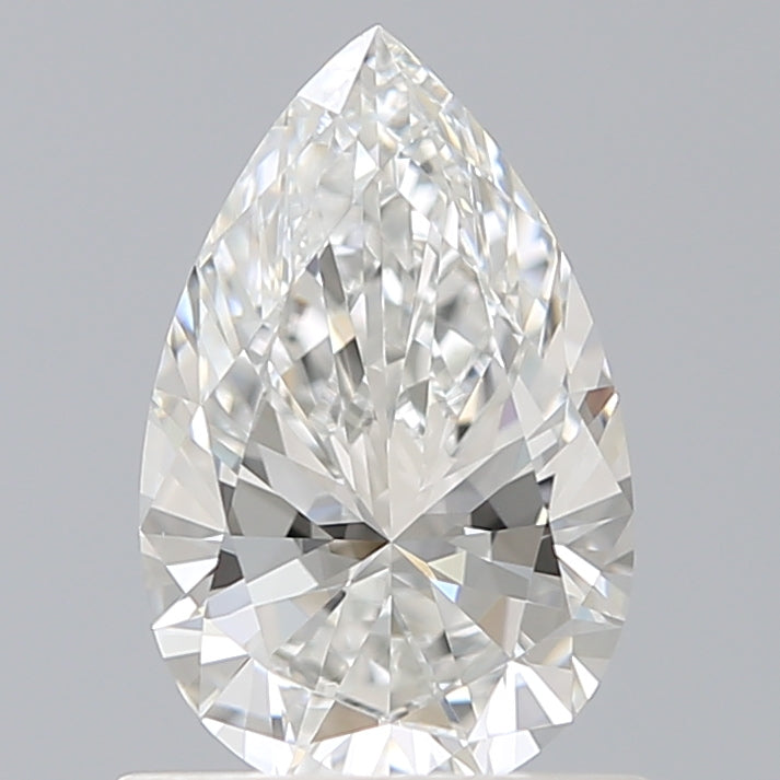 0.90 Carat Pear Shaped, Excellent Cut, F Color, VVS1 Clarity, IGI Certified Lab Grown Diamond
