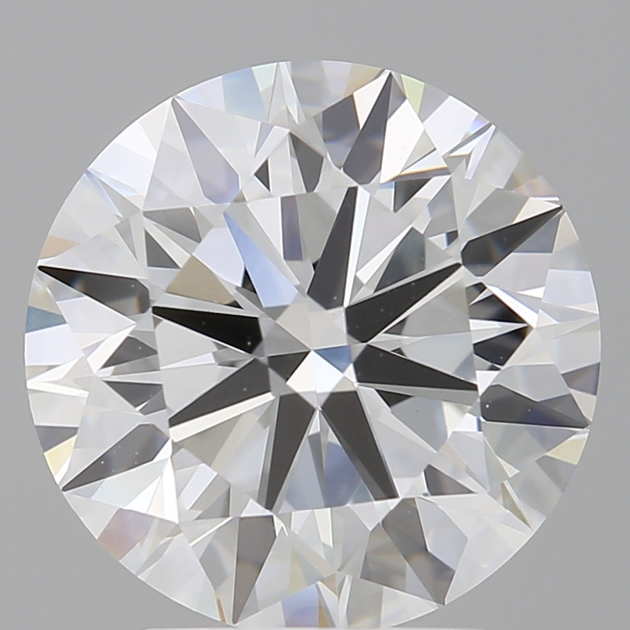 3.53 Carat Round Shaped, Excellent Cut, F Color, VVS2 Clarity, IGI Certified Lab Grown Diamond