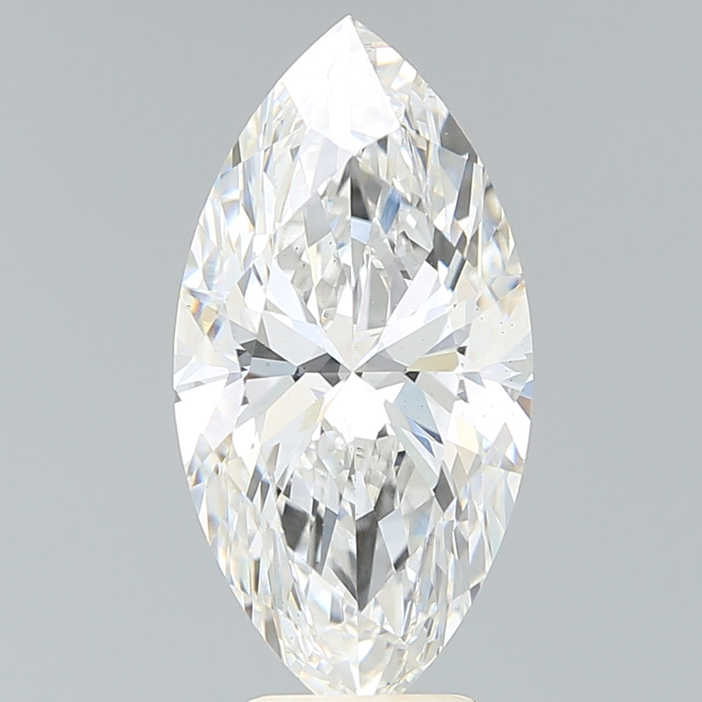 5.38 Carat Marquise Shaped, Ideal Cut, F Color, VS2 Clarity, IGI Certified Lab Grown Diamond