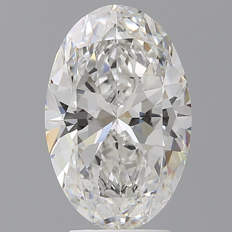 4.05 Carat Oval Shaped, Ideal Cut, E Color, VVS2 Clarity, IGI Certified Lab Grown Diamond