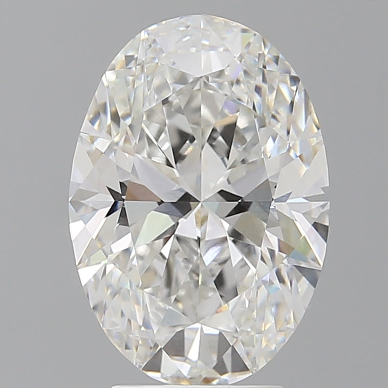 4.10 Carat Oval Shaped, Ideal Cut, E Color, VVS2 Clarity, IGI Certified Lab Grown Diamond