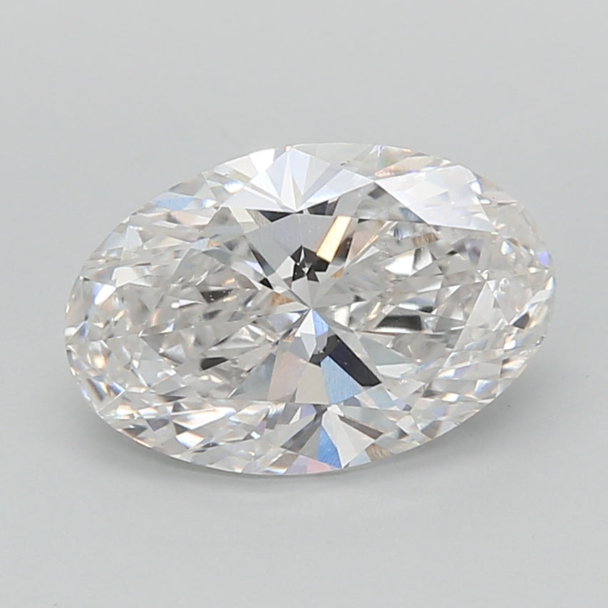 2.08 Carat Oval Shaped, Ideal Cut, F Color, VVS2 Clarity, IGI Certified Lab Grown Diamond