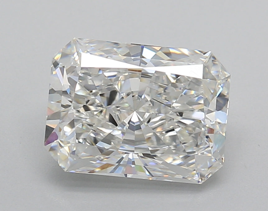 2.29 Carat Radiant Shaped, Excellent Cut, E Color, VVS2 Clarity, IGI Certified Lab Grown Diamond