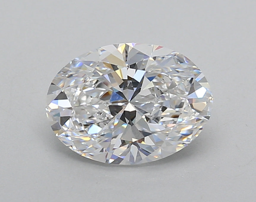 1.50 Carat Oval Shaped, Excellent Cut, D Color, VVS2 Clarity, IGI Certified Lab Grown Diamond