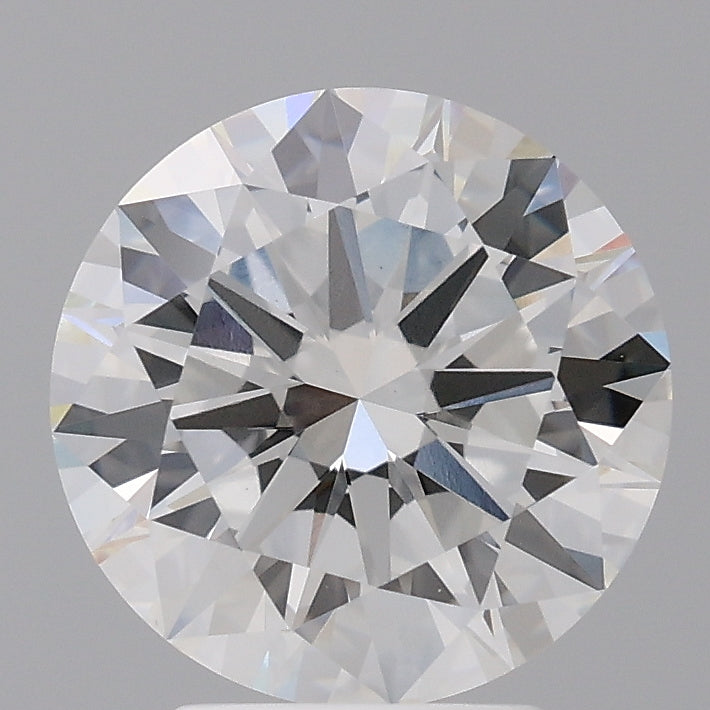 3.58 Carat Round Shaped, Excellent Cut, F Color, VVS2 Clarity, IGI Certified Lab Grown Diamond