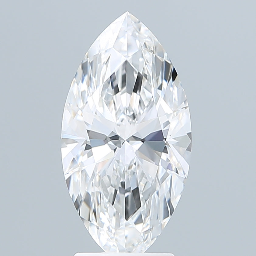 3.09 Carat Marquise Shaped, Ideal Cut, E Color, VVS2 Clarity, IGI Certified Lab Grown Diamond
