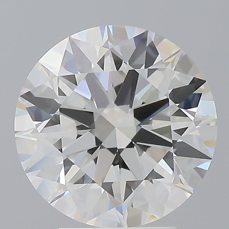 4.09 Carat Round Shaped, Ideal Cut, F Color, VVS2 Clarity, IGI Certified Lab Grown Diamond
