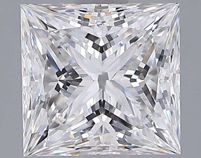 2.07 Carat Princess Shaped, Ideal Cut, E Color, VVS2 Clarity, IGI Certified Lab Grown Diamond