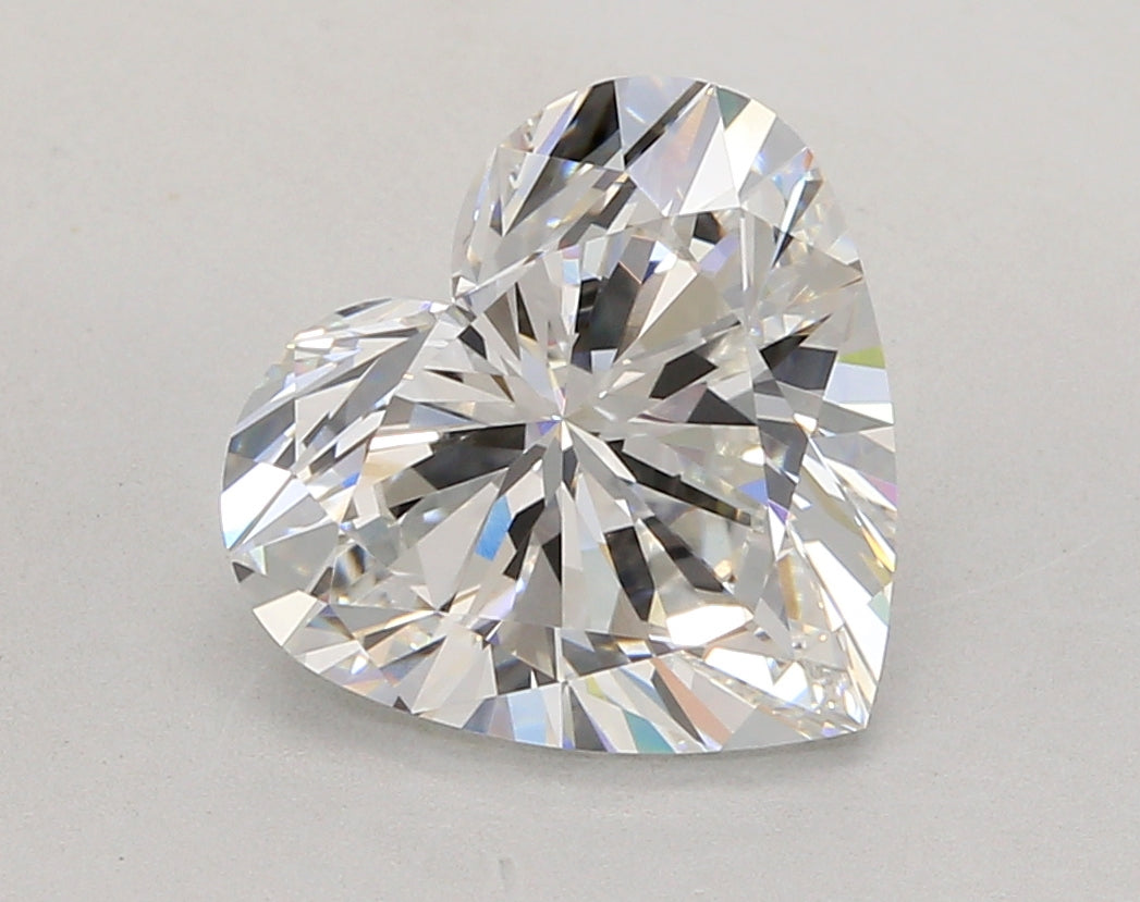 4.09 Carat Heart Shaped, Ideal Cut, E Color, VVS2 Clarity, IGI Certified Lab Grown Diamond