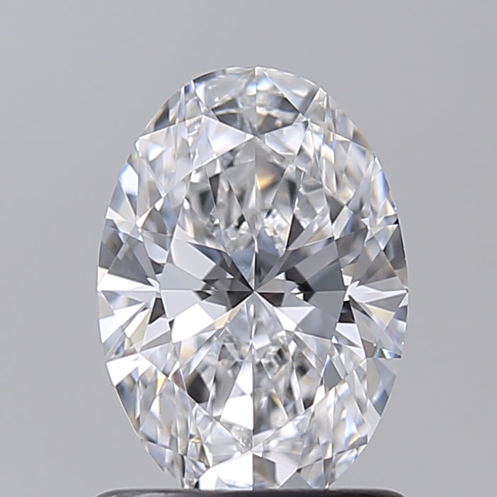 1.00 Carat Oval Shaped, Excellent Cut, D Color, VVS2 Clarity, IGI Certified Lab Grown Diamond