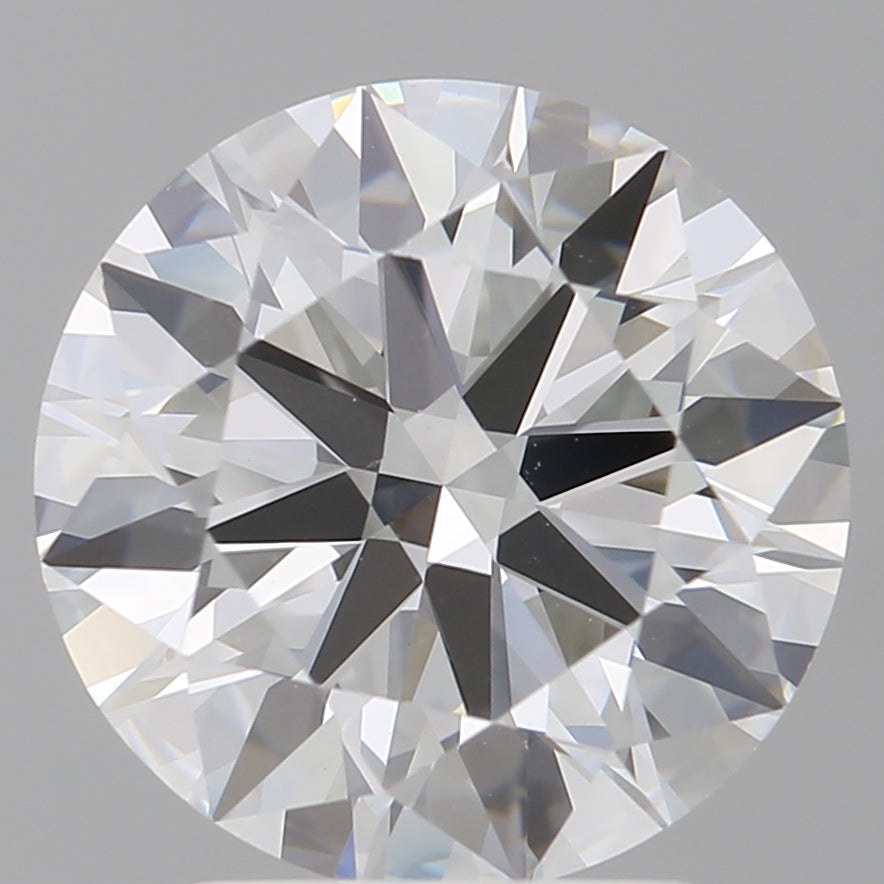 3.07 Carat Round Shaped, Ideal Cut, E Color, VVS2 Clarity, IGI Certified Lab Grown Diamond