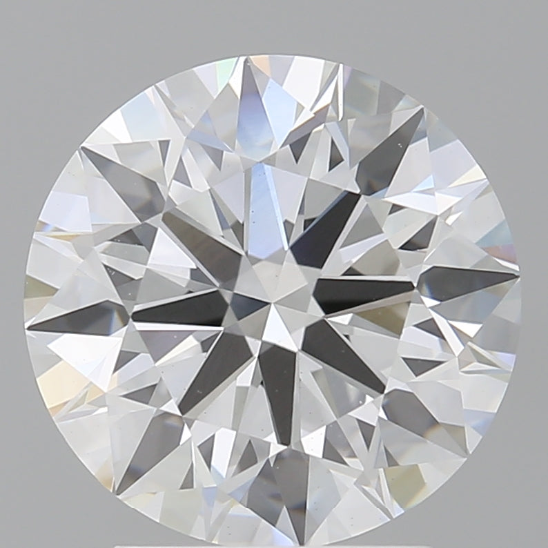 3.04 Carat Round Shaped, Ideal Cut, E Color, VVS2 Clarity, IGI Certified Lab Grown Diamond