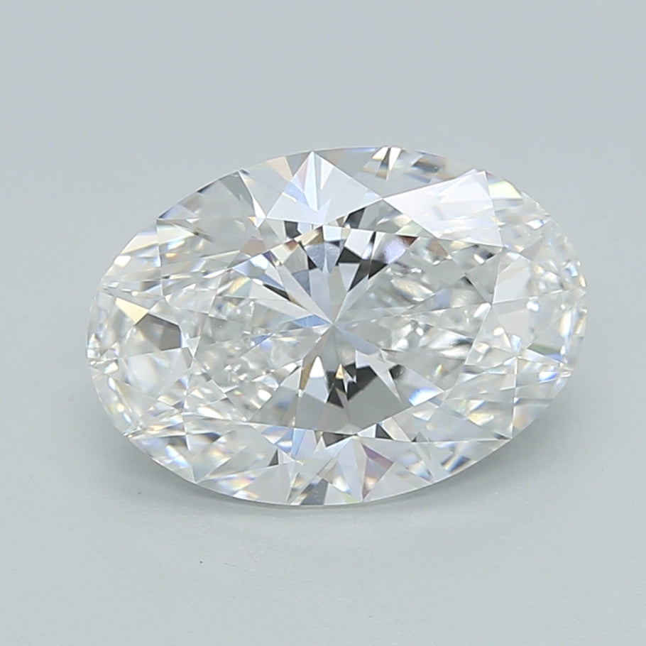 2.53 Carat Oval Shaped, Ideal Cut, D Color, VVS2 Clarity, IGI Certified Lab Grown Diamond