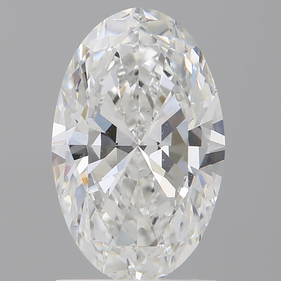 1.55 Carat Oval Shaped, Ideal Cut, E Color, VVS2 Clarity, IGI Certified Lab Grown Diamond