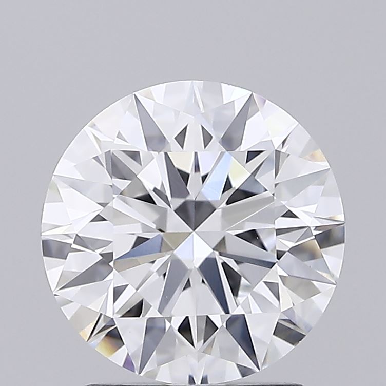 2.03 Carat Round Shaped, Ideal Cut, D Color, VVS2 Clarity, IGI Certified Lab Grown Diamond