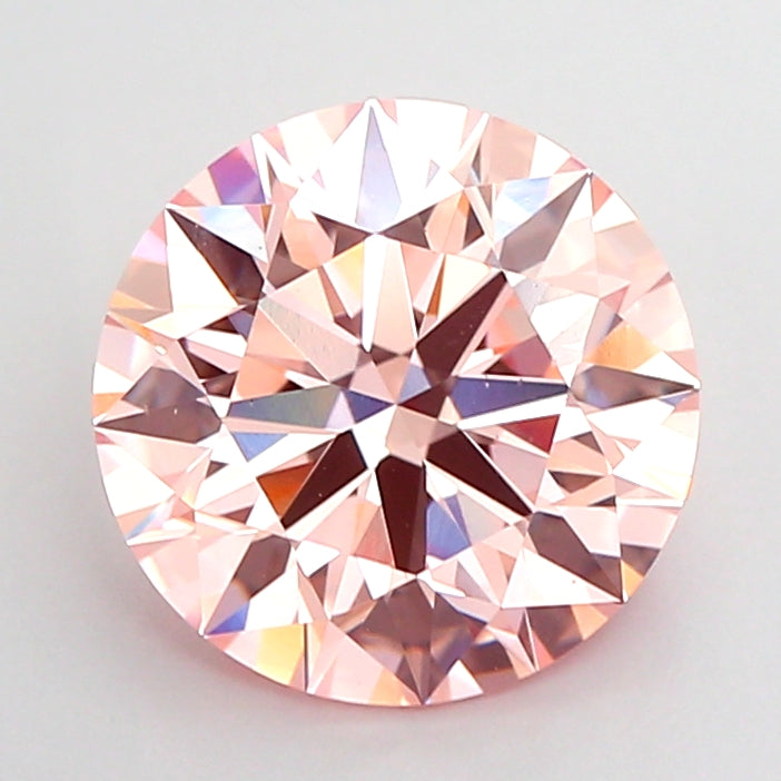 2.92 Carat Round Shaped, Ideal Cut, VS1 Clarity, IGI Certified Lab Grown Diamond