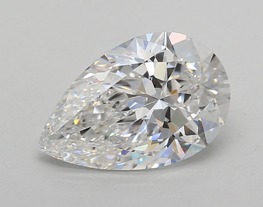 2.01 Carat Pear Shaped, Excellent Cut, E Color, VVS2 Clarity, IGI Certified Lab Grown Diamond